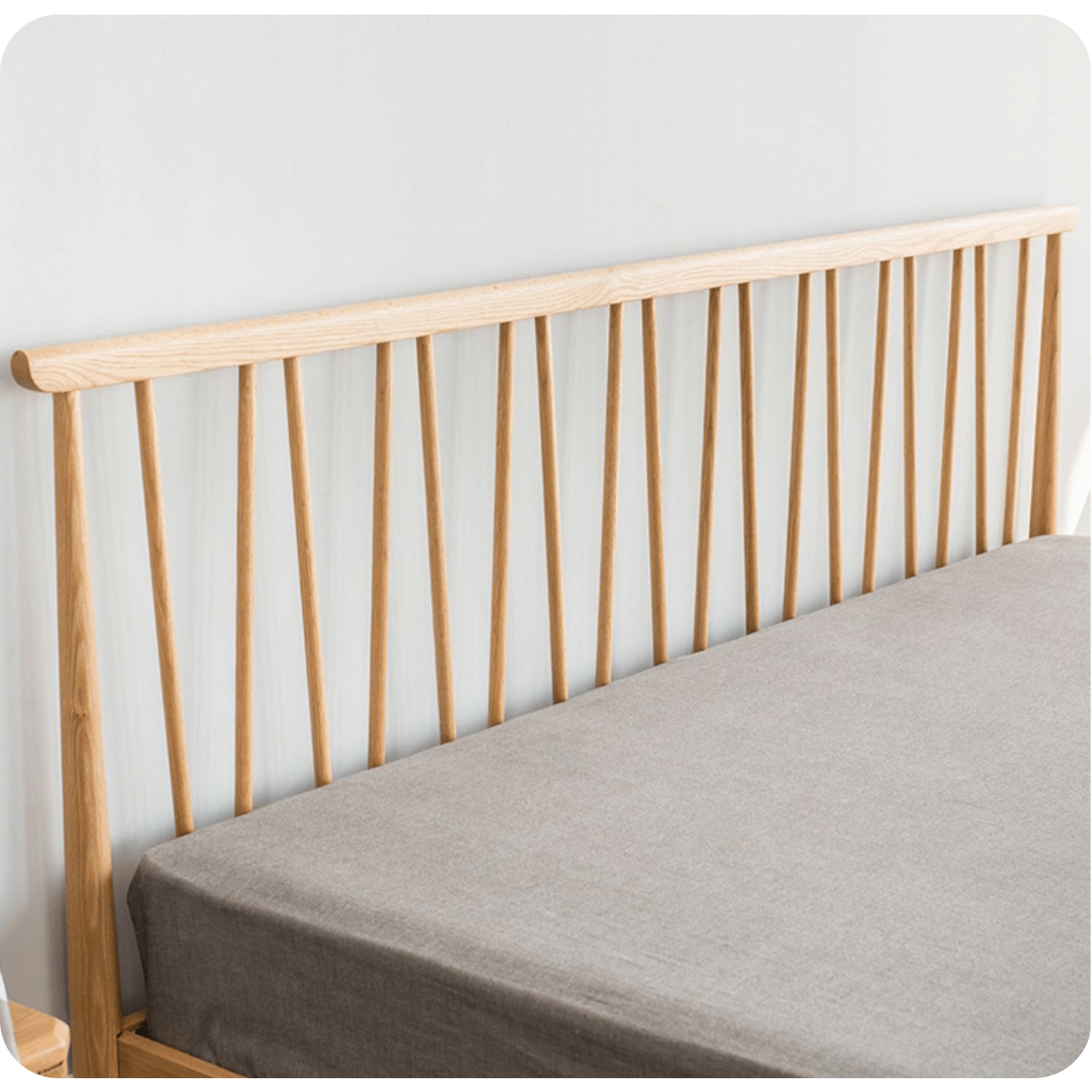 Stylish Brown Oak and Pine Natural Wood Bed for a Timeless Bedroom Look hym-474 Stylish Brown Oak and Pine Natural Wood Bed for a Timeless Bedroom Look hym-474