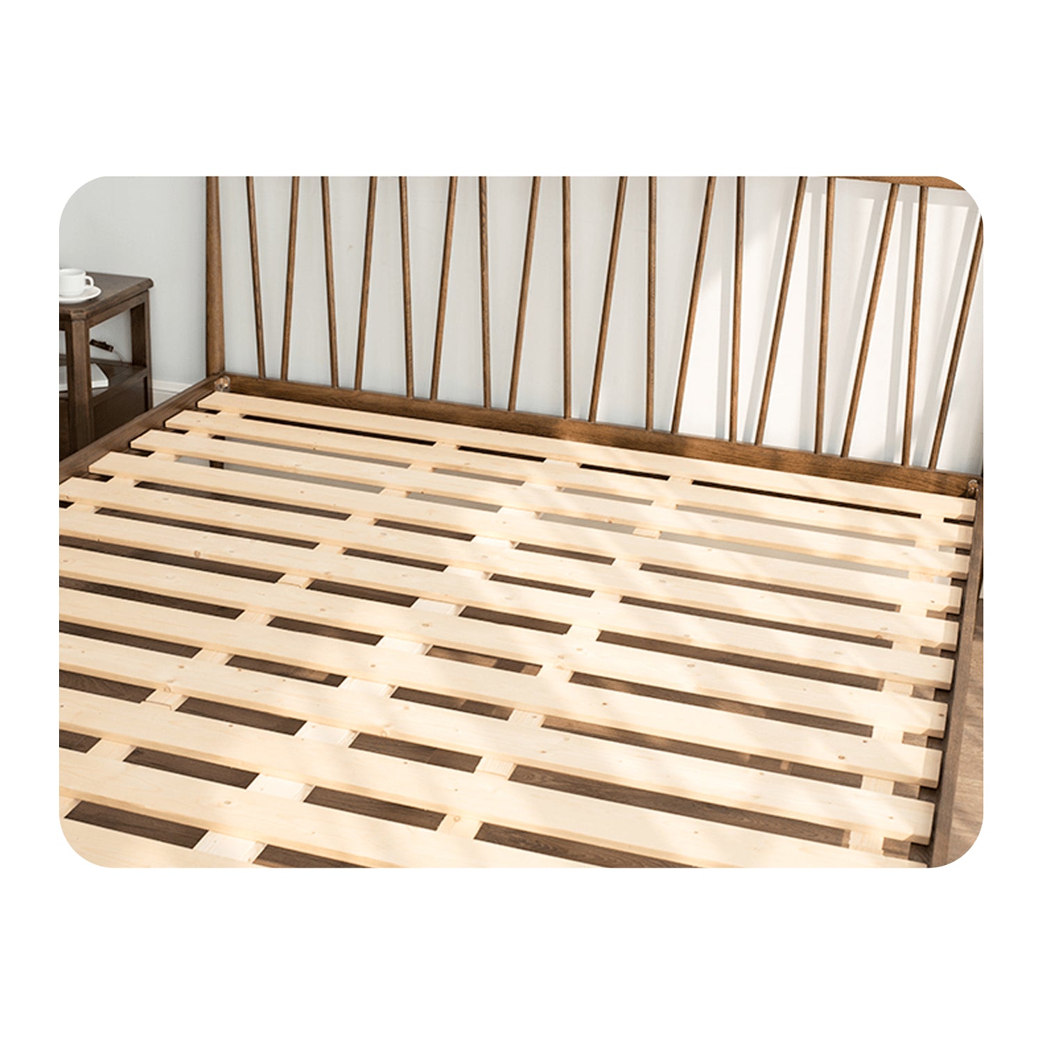 Stylish Brown Oak and Pine Natural Wood Bed for a Timeless Bedroom Look hym-474 Stylish Brown Oak and Pine Natural Wood Bed for a Timeless Bedroom Look hym-474