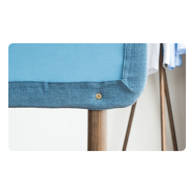 Stylish Natural Wood Bed Frame in Gray, Blue, or Brown - Oak and Pine with Cotton-Ramie Fabric Options hym-477 Stylish Natural Wood Bed Frame in Gray, Blue, or Brown - Oak and Pine with Cotton-Ramie Fabric Options hym-477