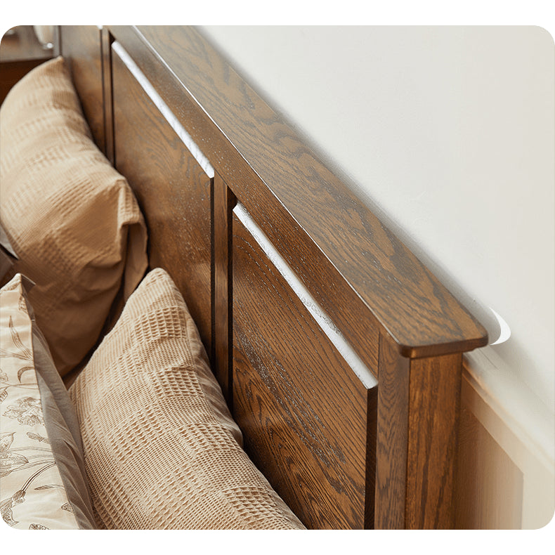 Luxurious Cal King Oak Wood Bed Frame - Stylish Design for a Cozy Bedroom hym-478 Luxurious Cal King Oak Wood Bed Frame - Stylish Design for a Cozy Bedroom hym-478