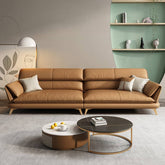 Luxurious Faux Leather Sofa with Pine Wood Frame for Living Room hzh-1373