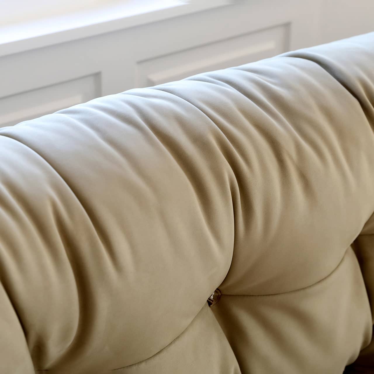 Stylish Gray California King Size Bed Pine Frame & Upholstered Headboard for Bedroom my-377 Stylish Gray California King Size Bed Pine Frame & Upholstered Headboard for Bedroom my-377