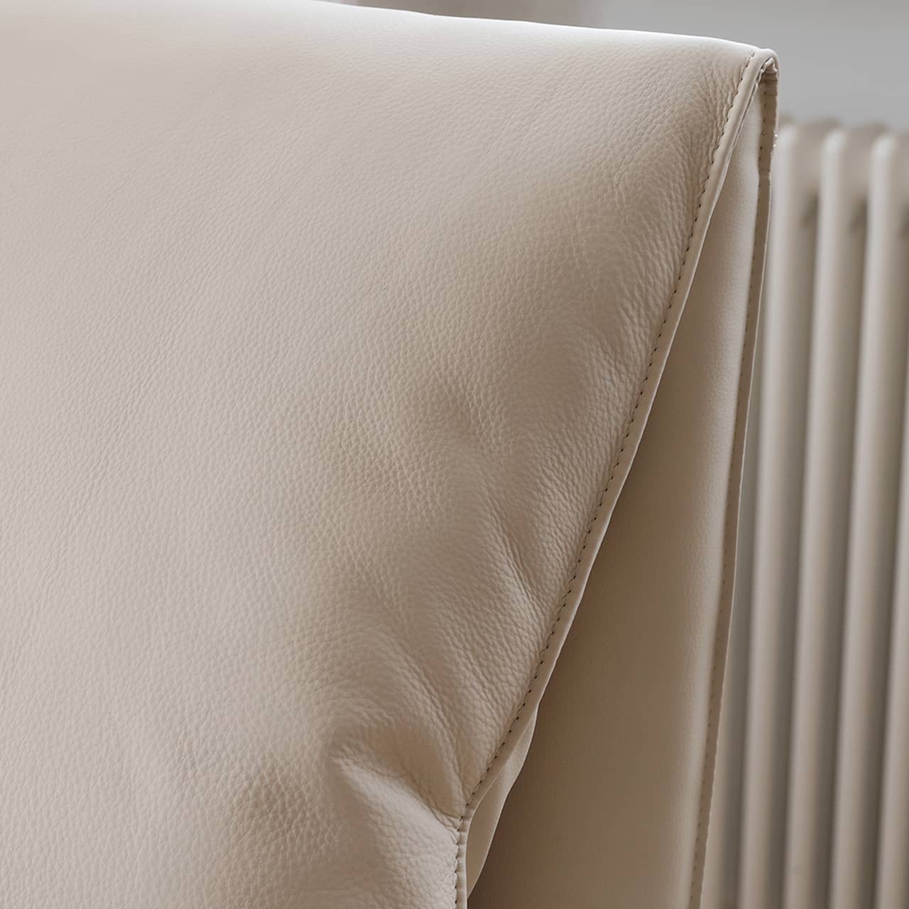 Minimalistic Beige California King Size Bed Pine Wood Frame & Upholstery Headboard my-380 Minimalistic Beige California King Size Bed Pine Wood Frame & Upholstery Headboard my-380