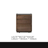 Premium Black Walnut Nightstand- Elegant Storage Solution for Your Home ps-008