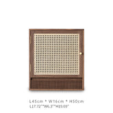 Elegant Black Walnut Cabinet - Premium Wood Storage Solution for Contemporary Homes ps-022