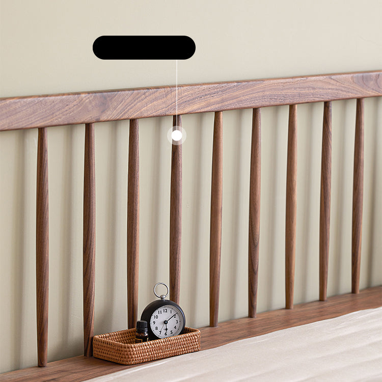 Luxurious Queen & California King Size Bed with Black Walnut Frame & Soft Headboard ps-074 Luxurious Queen & California King Size Bed with Black Walnut Frame & Soft Headboard ps-074