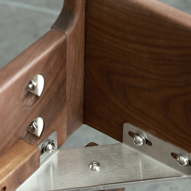 Luxurious Queen & California King Size Bed with Black Walnut Frame & Soft Headboard ps-074 Luxurious Queen & California King Size Bed with Black Walnut Frame & Soft Headboard ps-074