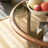 Black Walnut Round Coffee Table - Elegant and Durable Centerpiece for Your Living Room ps-081