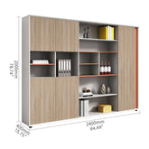 Stylish White Particle Board Wardrobe with Natural Wood Accents - Perfect for Modern Living Spaces qs-156