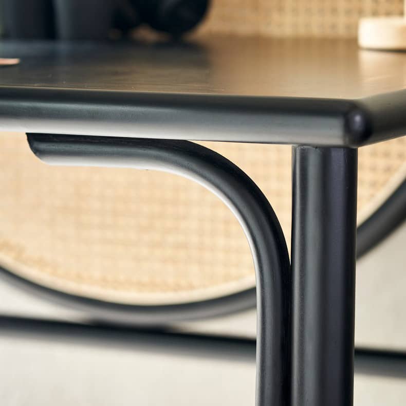 Stunning Black Rattan Makeup Vanity with Natural Ash Wood Finish and Multi-Layer Board tzm-550 Stunning Black Rattan Makeup Vanity with Natural Ash Wood Finish and Multi-Layer Board tzm-550