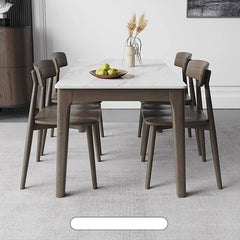 Modern Rubber Wood Dining Chair with Synthetic Leather for Dining Room ybn-971