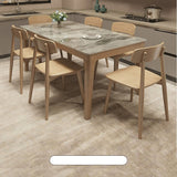 Modern Rubber Wood Dining Chair with Synthetic Leather for Dining Room ybn-971