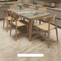 Modern Rubber Wood Dining Chair with Synthetic Leather for Dining Room ybn-971