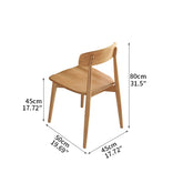 Modern Rubber Wood Dining Chair with Synthetic Leather for Dining Room ybn-971