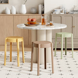 Vibrant Multi-Color Stool Collection: Off White, Black, Gray, Khaki, Dark Brown, Light Yellow, Orange, Green ym-623