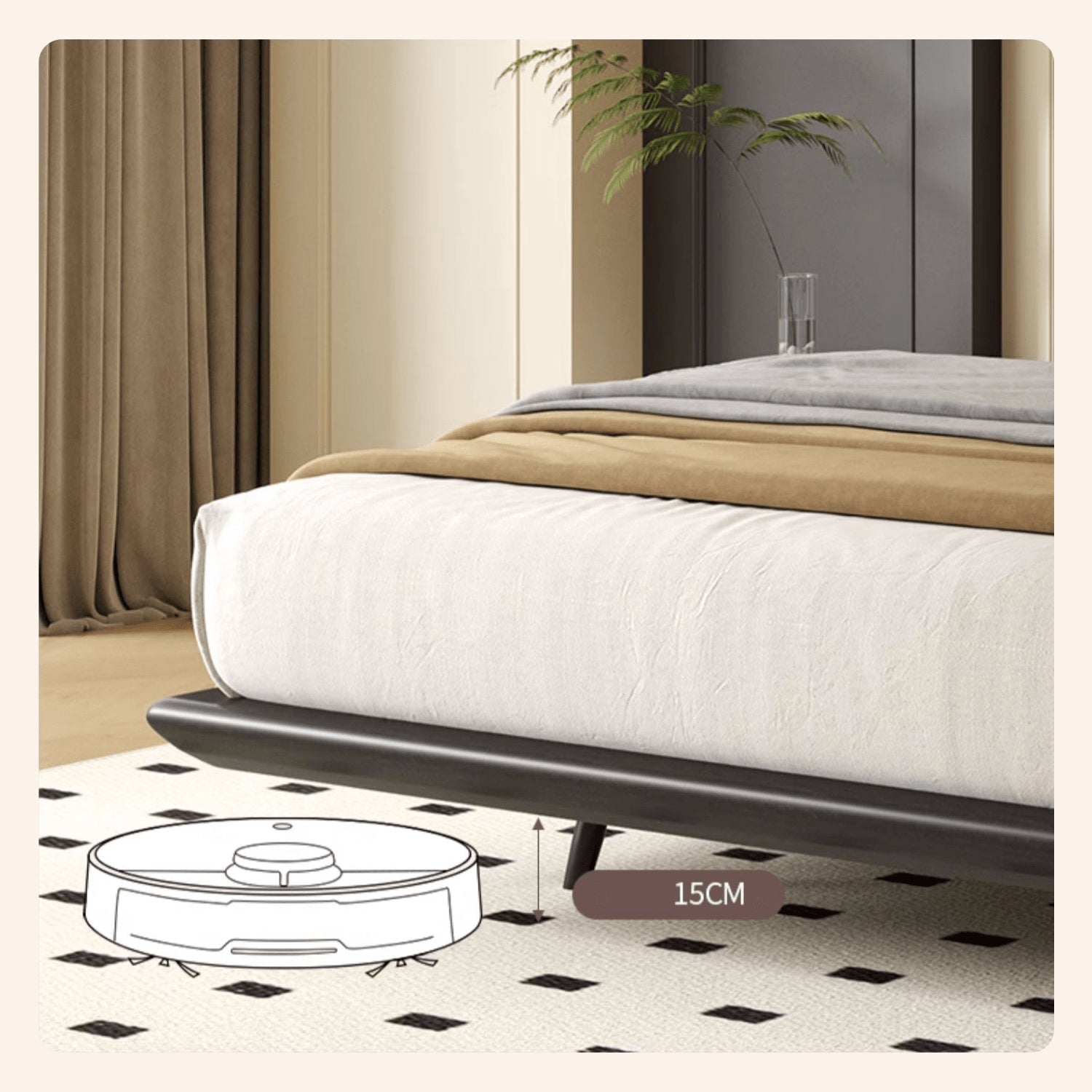 Sleek Black PU Leather Bed with Elegant Wood Frame - Stylish & Durable Design yw-202 Sleek Black PU Leather Bed with Elegant Wood Frame - Stylish & Durable Design yw-202