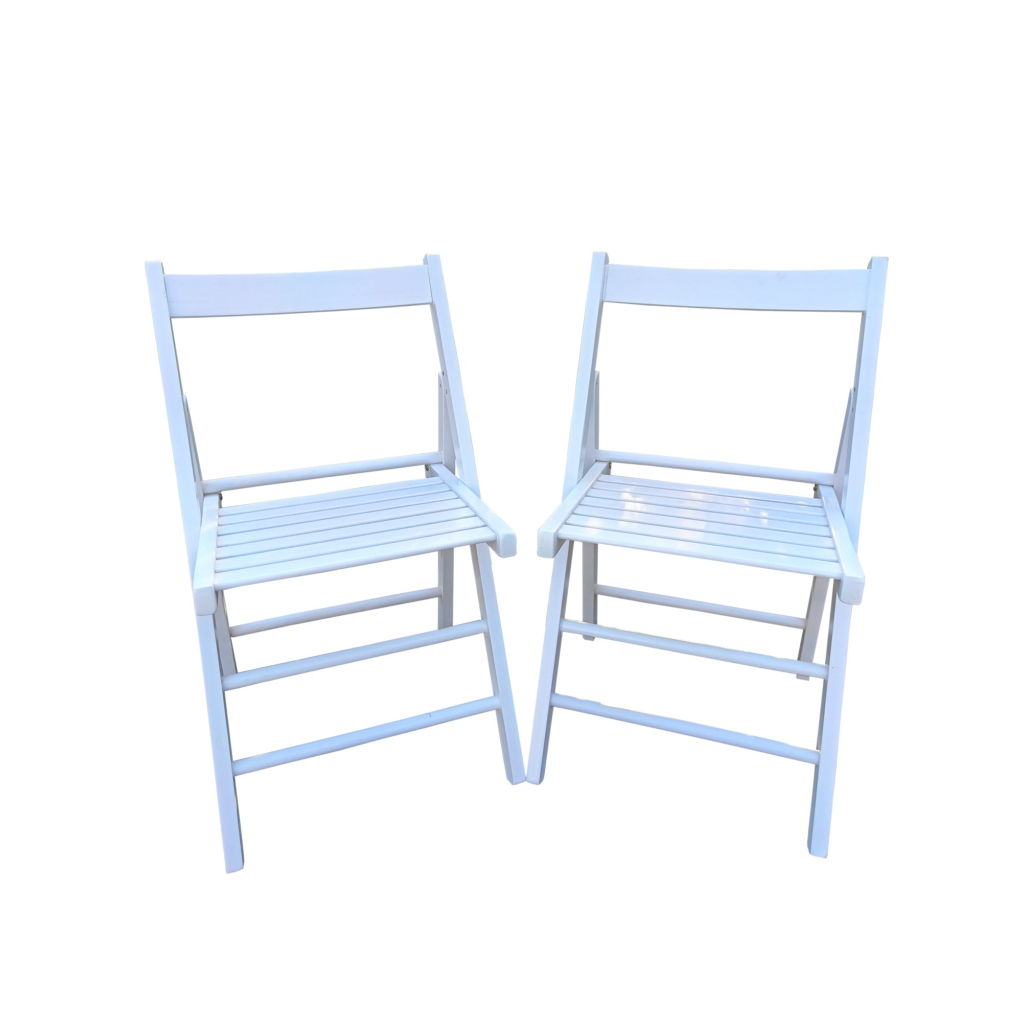 FOLDING CHAIR-2/S, FOLDABLE STYLE -WHITE