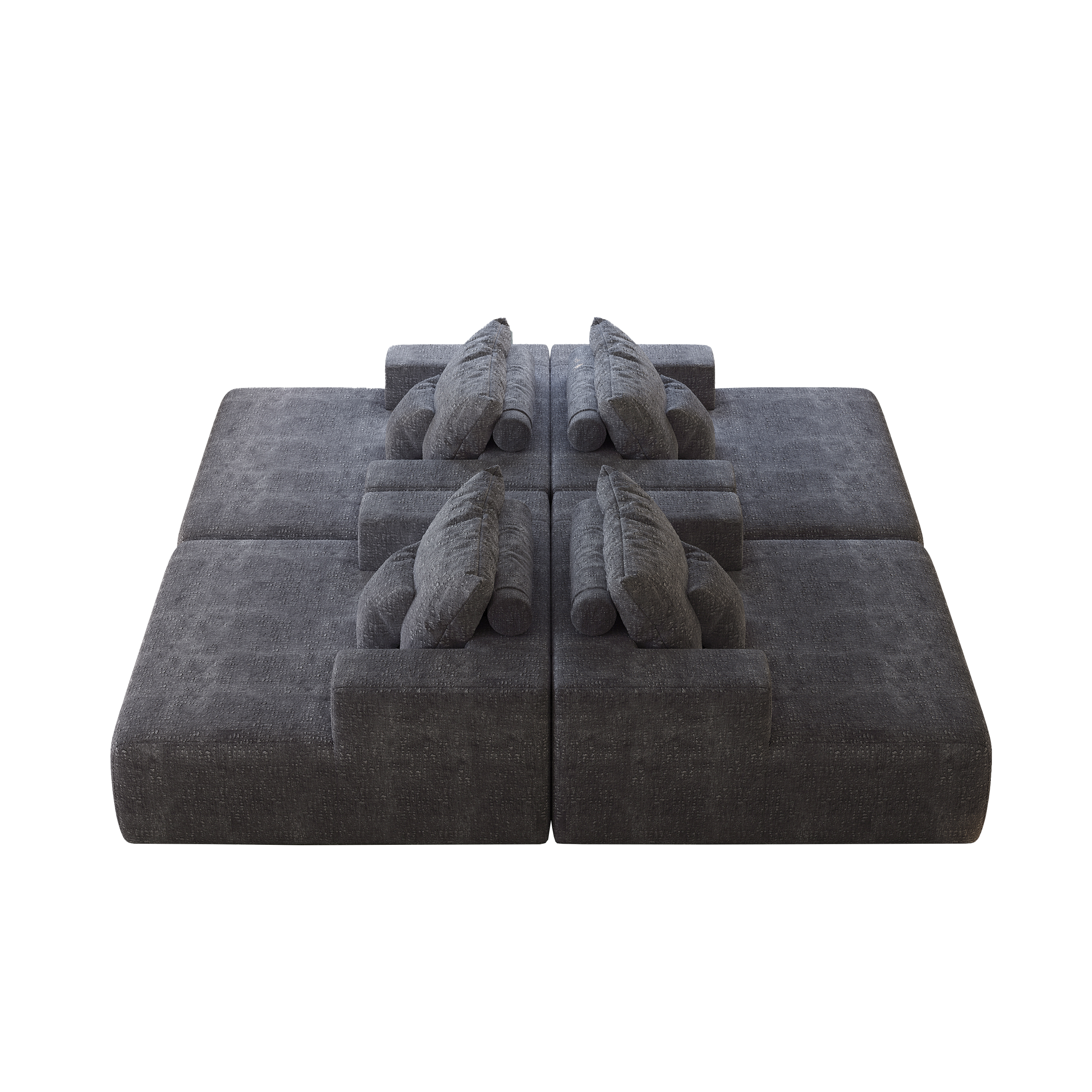 55-inch Chenille Sponge Sofa Lounge Chair,No Assembly Required,Fluffy Modern Sleeper Chair for Indoor Living Room Bedroom
