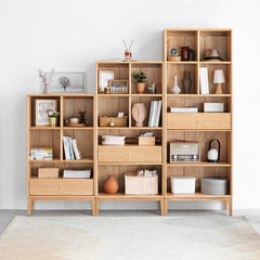 Elegant Oak Wood Cabinet - Premium Storage Solution for Home & Office Y84Y15(LY)