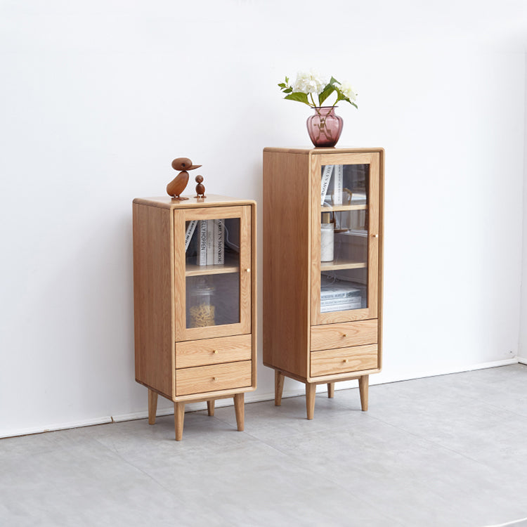 Premium Oak Wood Cabinet for Elegant Home & Office Storage H84M01