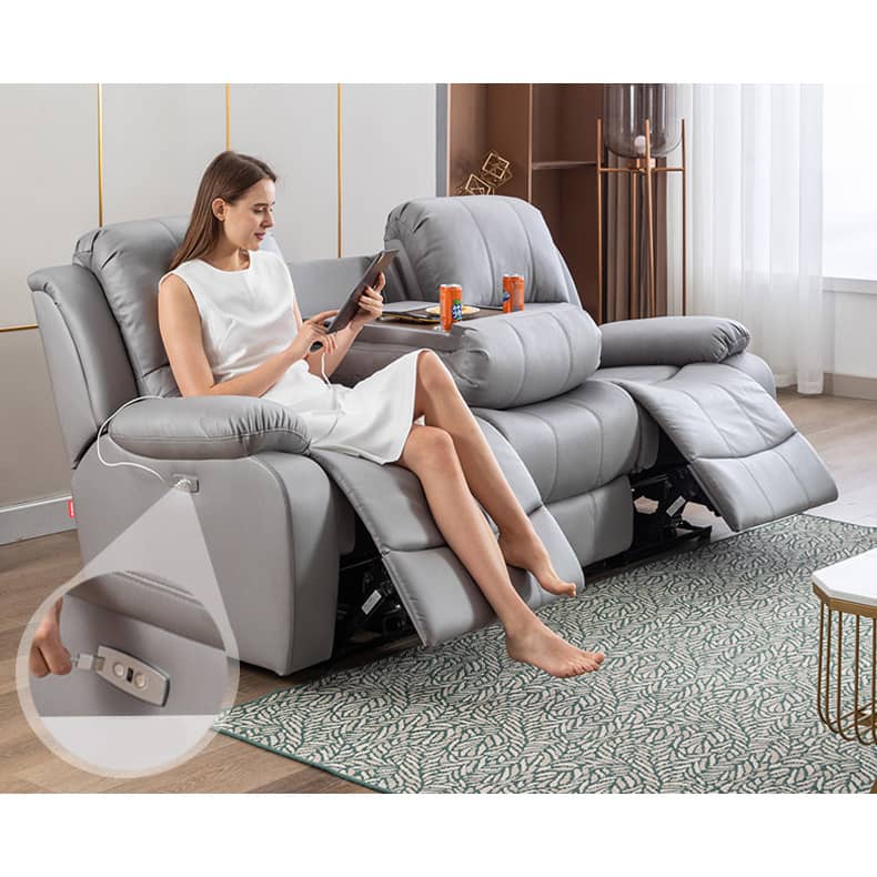 Modern 3-Seater Recliners for LIvingroom - Multi-Color & Fabric Design for Living Room fykl-442