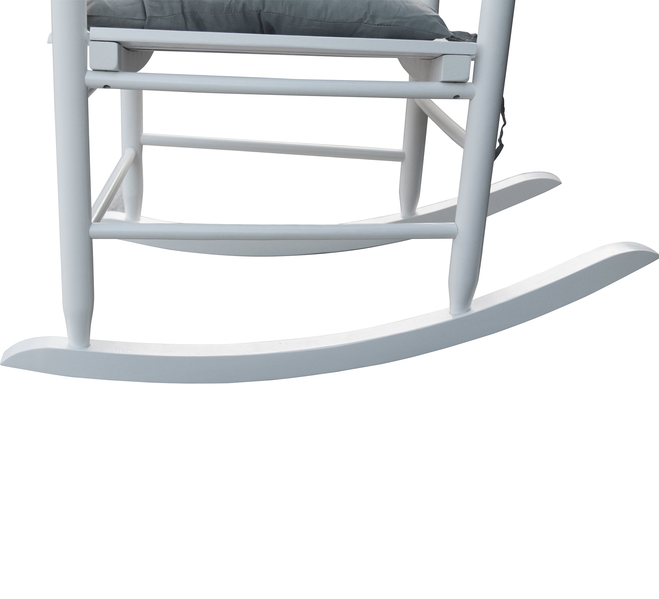 wooden porch rocker chair  WHITE, without mat