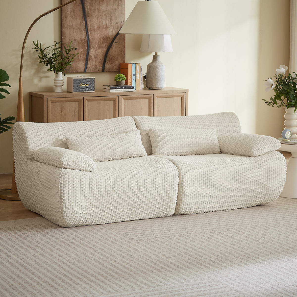 Loveseat Sofa, Cloud Boneless Couches for Living Room, Modern Modular Sectional Sofa, Oversized