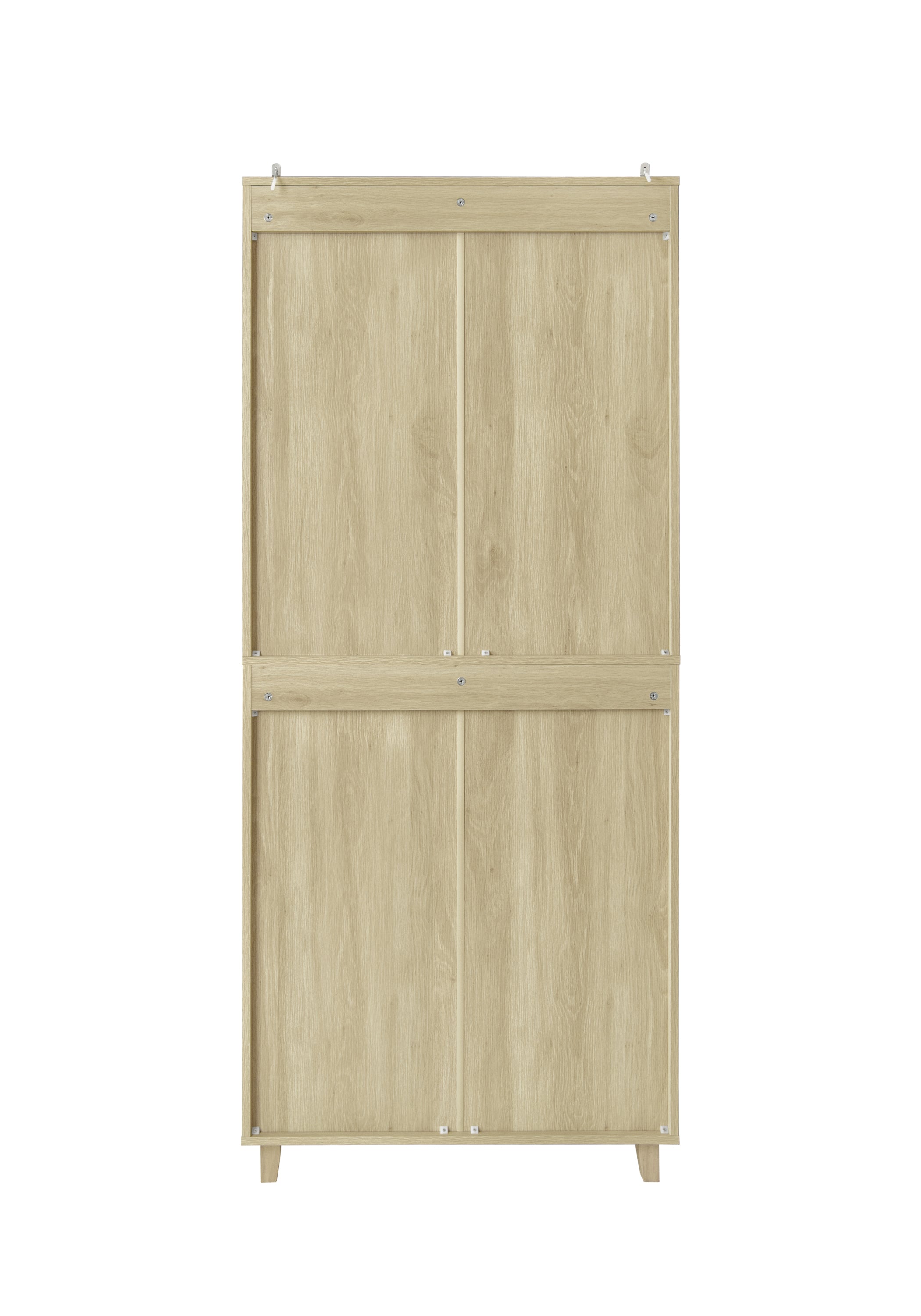 4 Door Cabinet, with 4 Adjustable Inner Shelves, Storage Cabinet