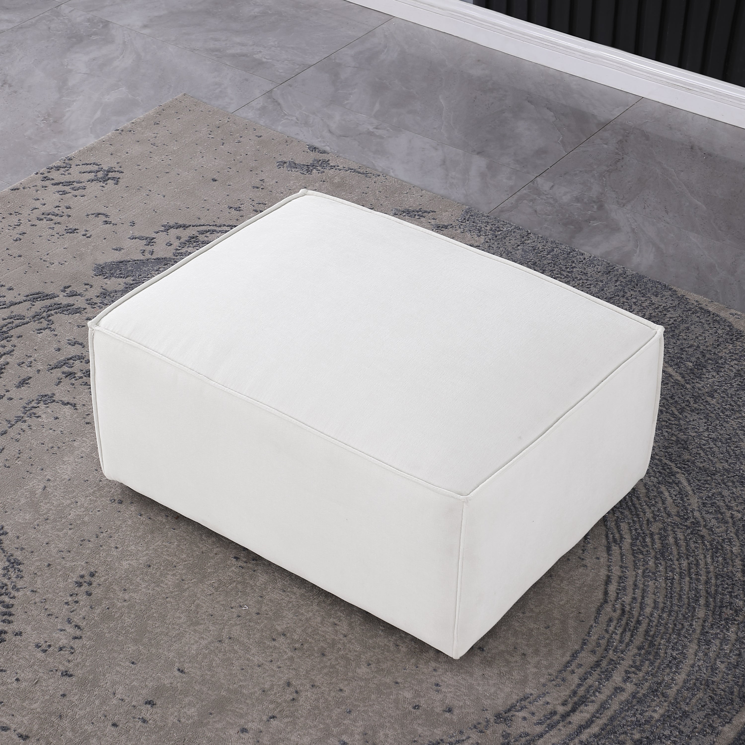 Ottoman Beige with Storage