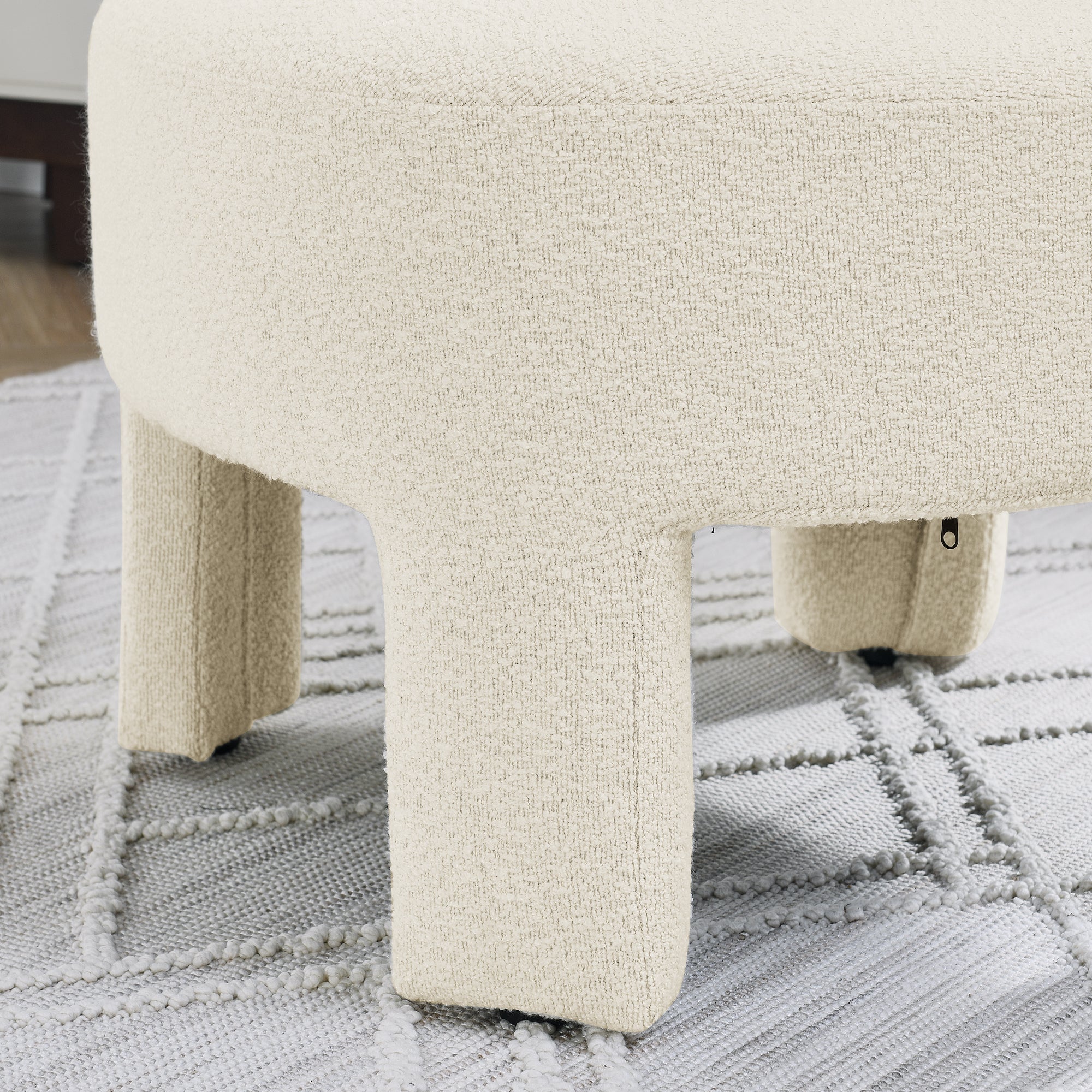 Hoop gauze lounge chair with sof cushion and backrest, need to be assembled, suitable for living room'bedroomldining room---BEIGE(24.5"28.75"28.75")