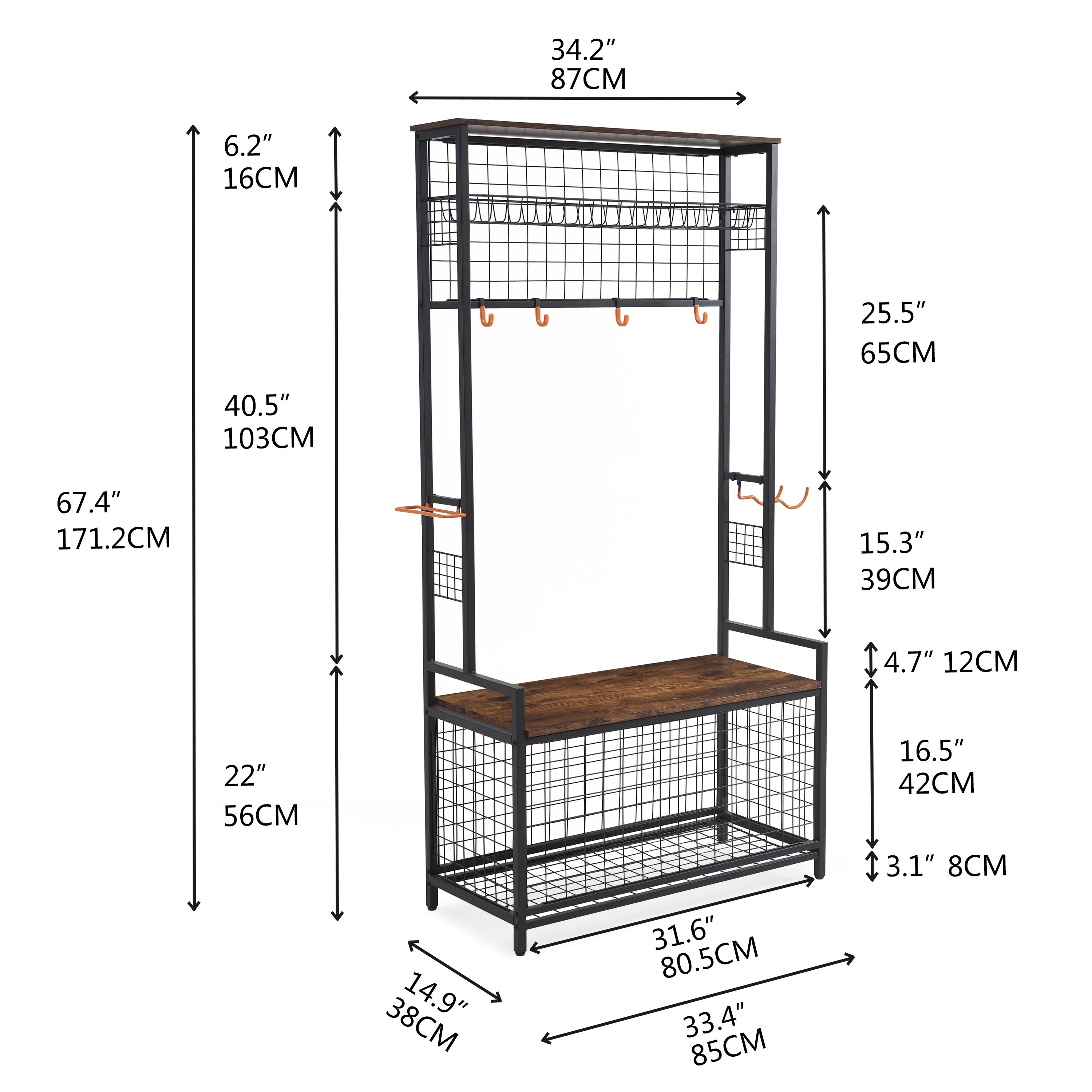 Garage Sports Organizer with Ball Rack & Toy Storage