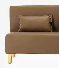 Stylish Multi-Color Sofa: Orange, Khaki, Dark Green, Blue & Light Brown with Premium Wood Finish & Techno Fabric Blend qm-15