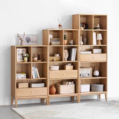 Elegant Oak Wood Cabinet - Premium Storage Solution for Home & Office Y84Y15(LY)