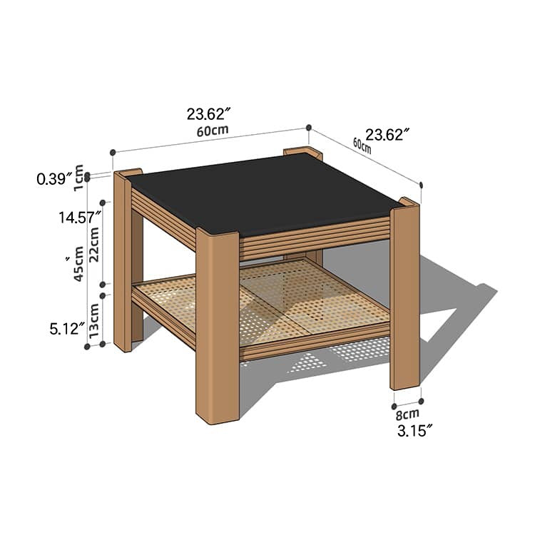 Wooden Square and Rectangular Coffee Table Collection : Modern Design for LIvingroom Space hykmq-791