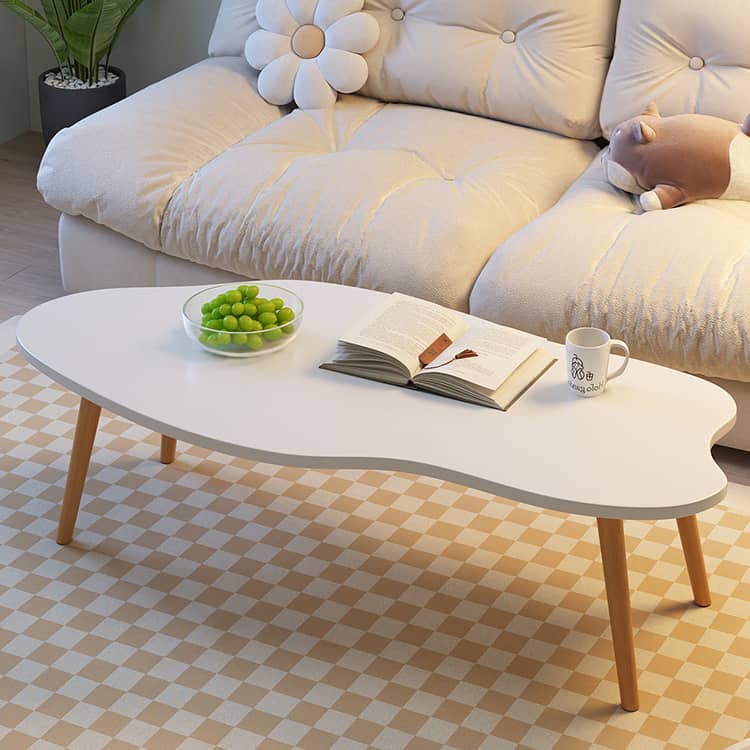 Modern Wooden Coffee Table in Abstract Shape – Minimalistic Design for All Your Rooms fxjc-918