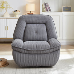 [VIDEO]360 Degree Corduroy Swivel Upholstered Manual Recliner Chair,Theater Recliner Sofa,Nursery Glider Rocker for Living Room