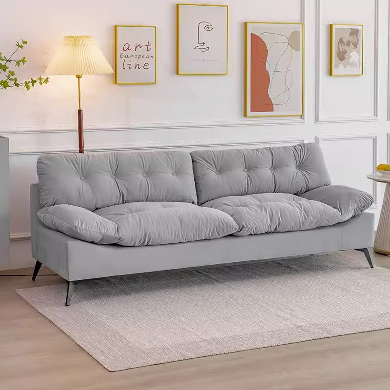 Stylish Modern Sofa in Premium Off White Techno Fabric - Comfortable, Durable & Elegant Seating jy-118