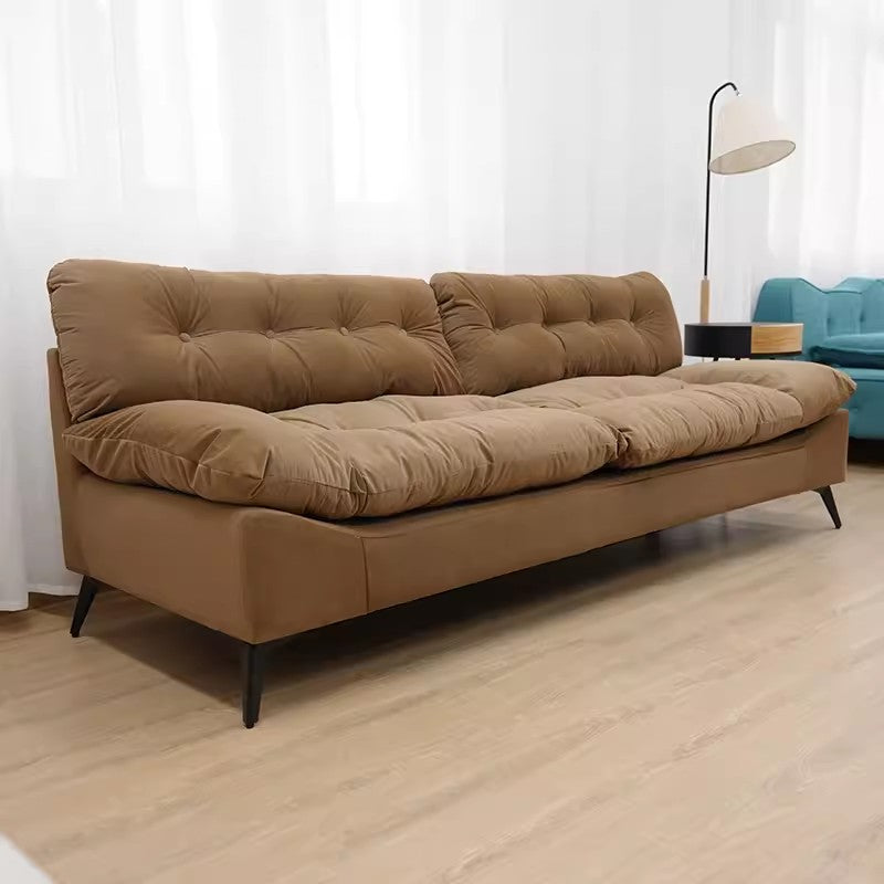 Stylish Modern Sofa in Premium Off White Techno Fabric - Comfortable, Durable & Elegant Seating jy-118