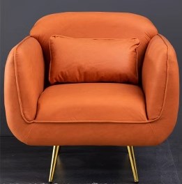 Stylish Multi-Color Sofa: Orange, Dark Green, Blue, Khaki & Brown Techno Fabric Cotton Blend qm-9