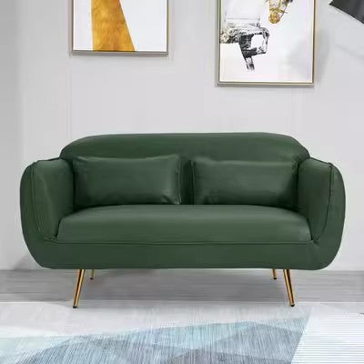 Stylish Multi-Color Sofa: Orange, Dark Green, Blue, Khaki & Brown Techno Fabric Cotton Blend qm-9