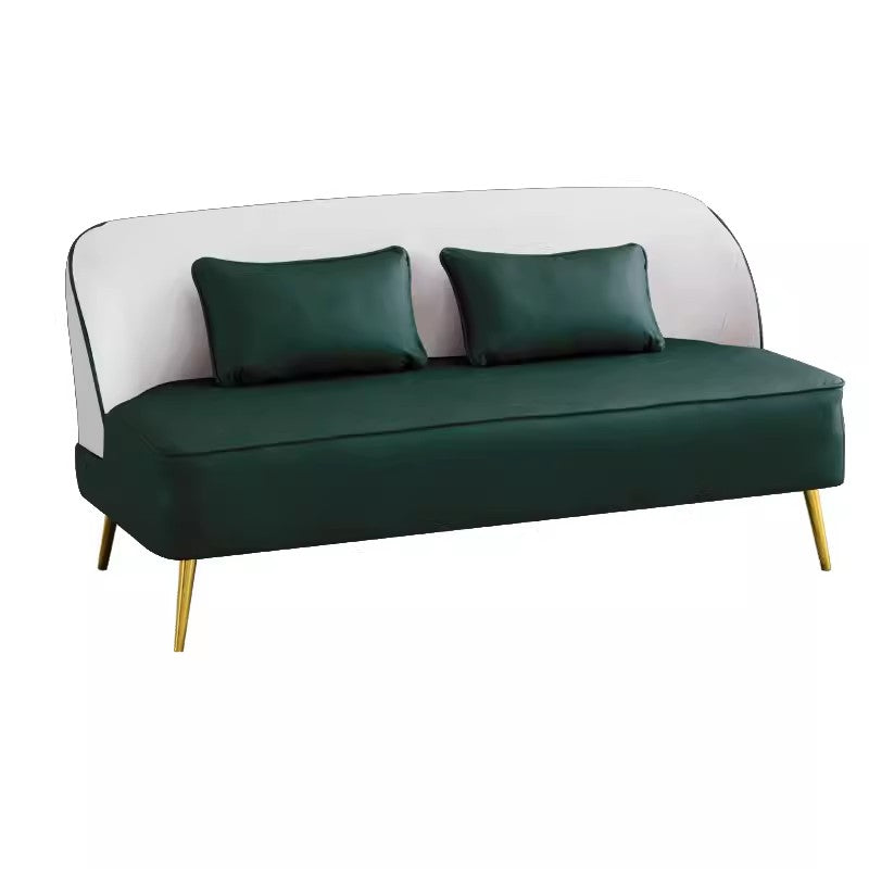 Modern Multi-Color Sofa: Gray, Yellow, Off-White, Dark Green, Orange - Premium Techno Fabric & Cotton, Wood Frame qm-13