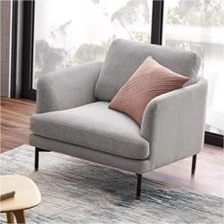 Stylish Light Gray Pine Fabric Sofa - Modern Comfort for Your Living Room mr-164