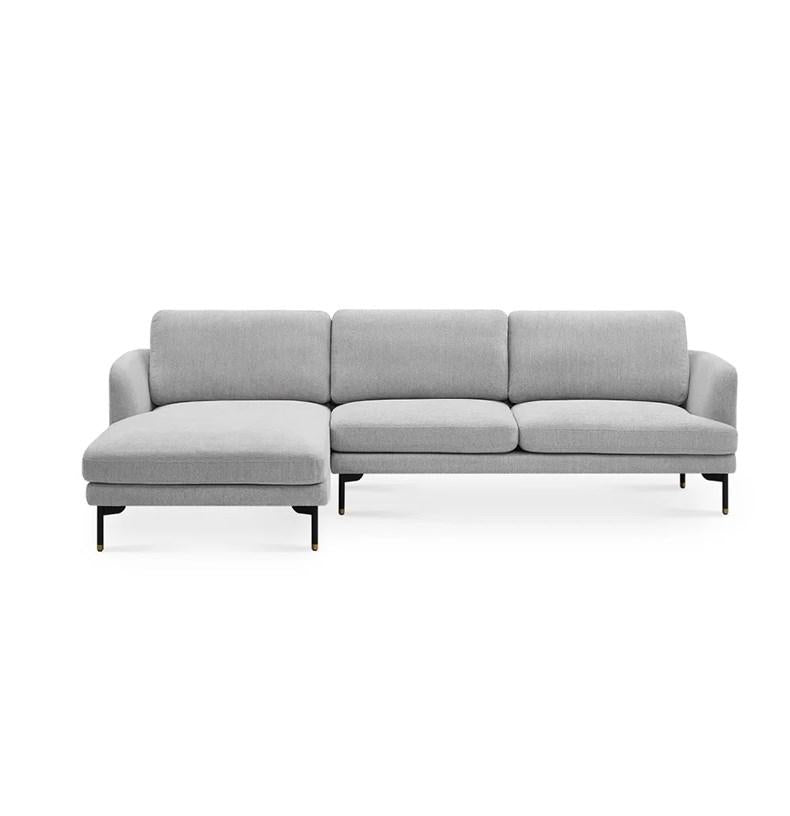 Stylish Light Gray Pine Fabric Sofa - Modern Comfort for Your Living Room mr-164