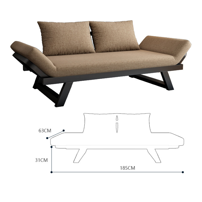 Premium Modern Sofa - Light Gray, Black, Khaki, Blue, Dark Brown - Pine Wood Frame, Cotton-Linen Upholstery fsx-1000