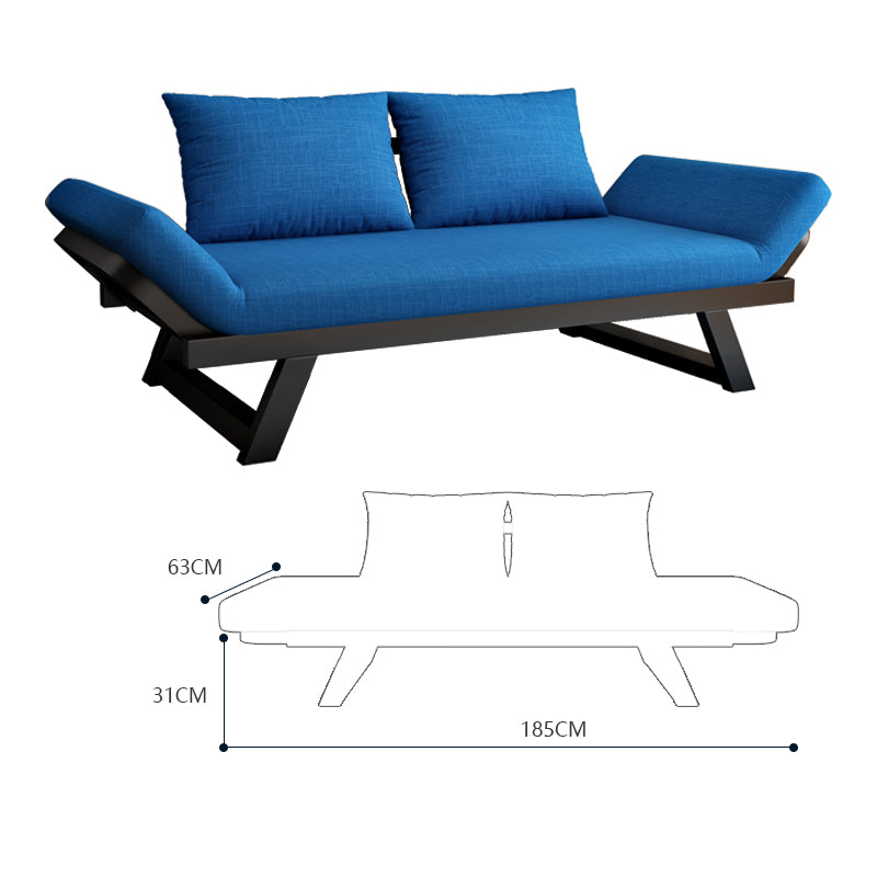 Premium Modern Sofa - Light Gray, Black, Khaki, Blue, Dark Brown - Pine Wood Frame, Cotton-Linen Upholstery fsx-1000