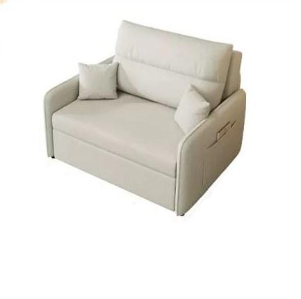 Stylish Multi-Color Sofa in Khaki, Light Gray, Dark Blue, and Brown with Wood Frame and Cotton-Linen Fabric fsx-1003