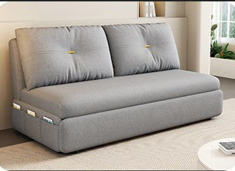 Stylish Cotton-Linen Sofa in Khaki, Light Gray, Dark Blue, Brown, and BlueGray fsx-1008