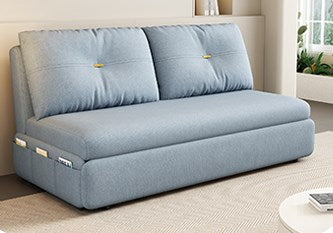 Stylish Cotton-Linen Sofa in Khaki, Light Gray, Dark Blue, Brown, and BlueGray fsx-1008