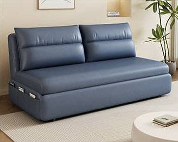 Luxurious Dark Leathaire Sofa - Elegant White, Champagne, Blue, and Light Gray Options! fsx-1009