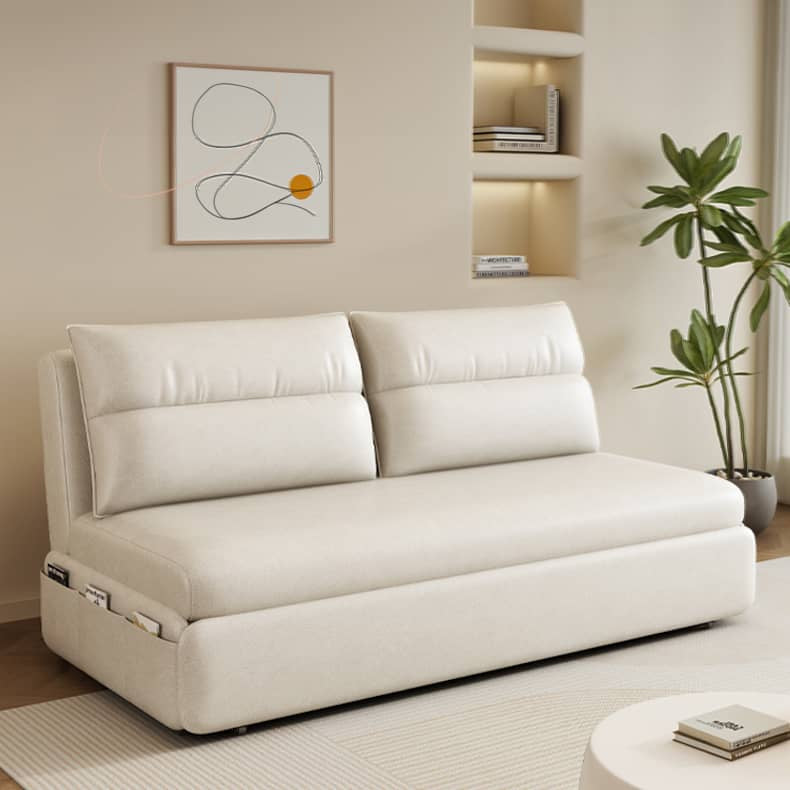 Luxurious Dark Leathaire Sofa - Elegant White, Champagne, Blue, and Light Gray Options! fsx-1009